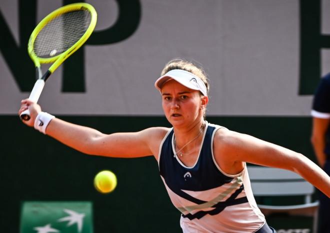 Barbora Krejcikova s'est qualifiée pour sa 2ème finale en GC en carrière ce vendredi - © Icon Sport