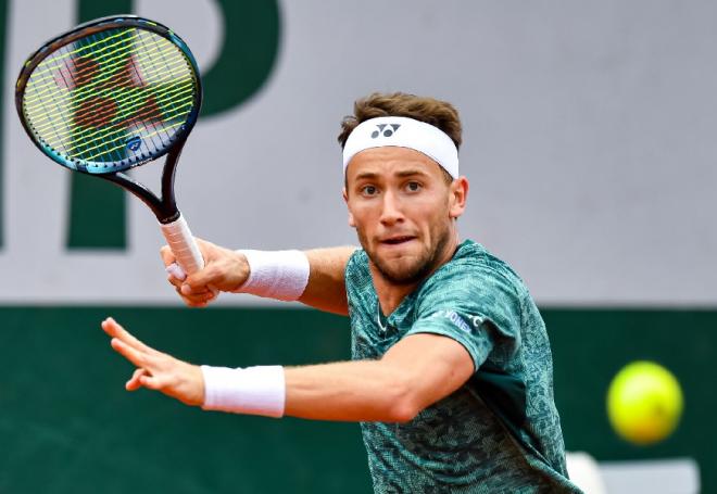 Casper Ruud s'est imposé en 3 manches ce mardi à Roland Garros - © Icon Sport