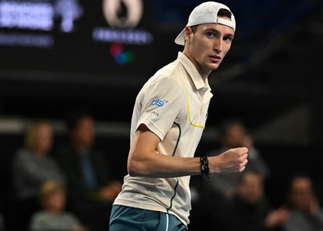 Ugo Humbert a dominé Daniil Medvedev ce vendredi à Dubaï - © Open 13 Provence - Corinne Dubreuil